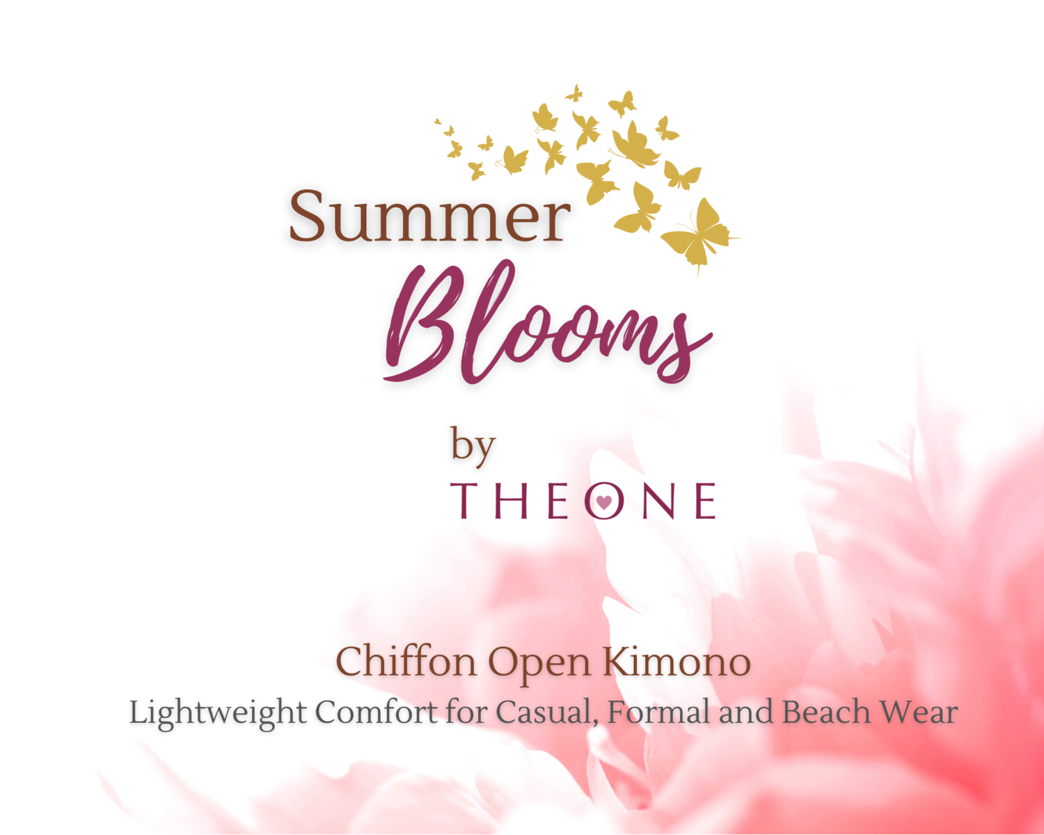 Chiffon Open Kimono - Theone Summer Blooms Collection
