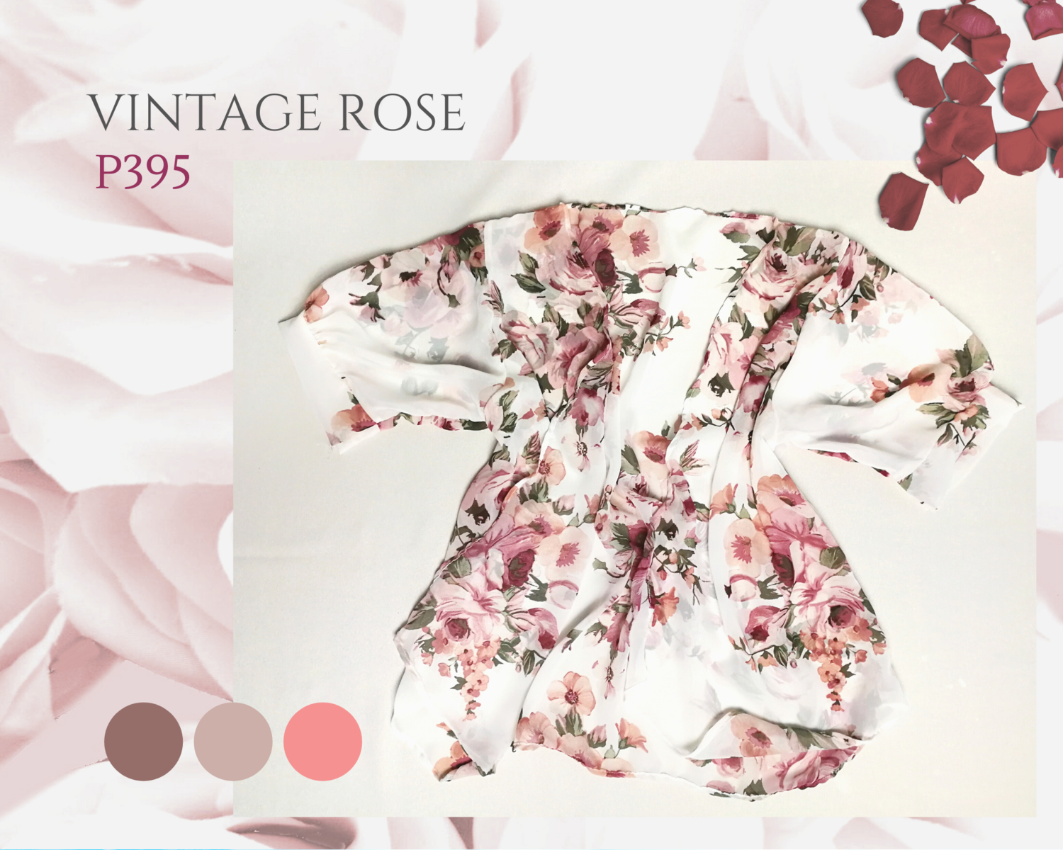 Chiffon Open Kimono - Theone Summer Blooms Collection