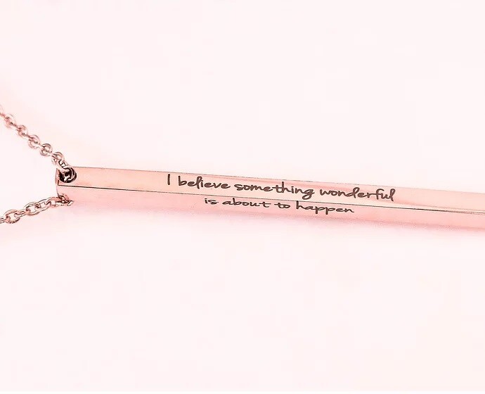 Modern high quality steel personalized pendant stick