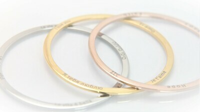beautiful designer personalized bracelet engraved on profile