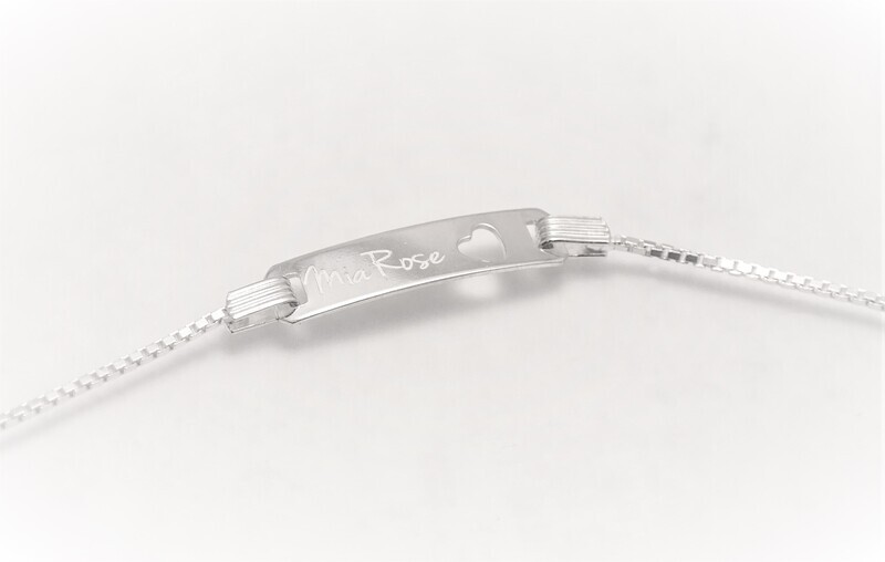 925 Sterling silver baby ID bracelet Special Offer