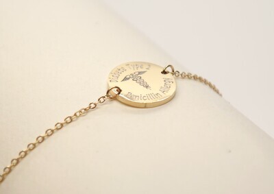 personalized medical bracelet with your engraving