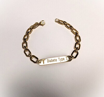 Bracelet médical personnalisé série couture