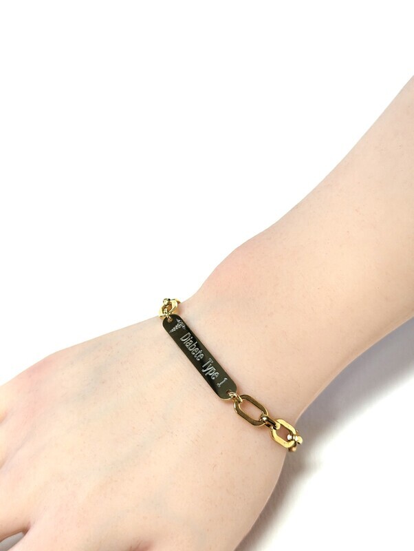 Personalized designer series medical bracelet