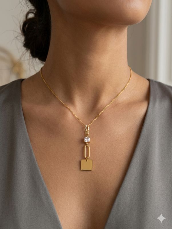 The Geometric Lumina Necklace