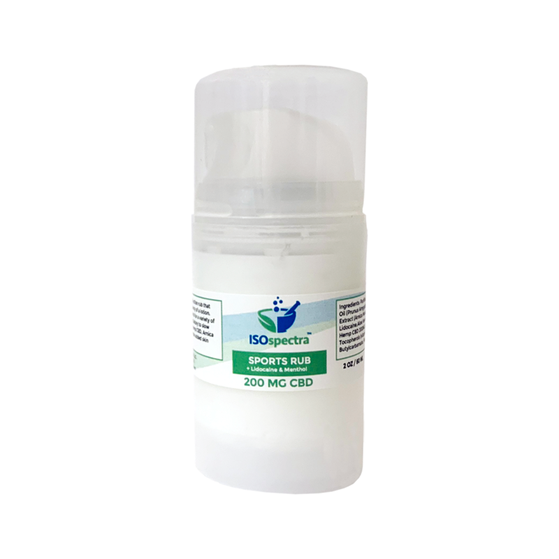 IsoSpectra CBD + Menthol &amp; Lidocaine Sports Rub