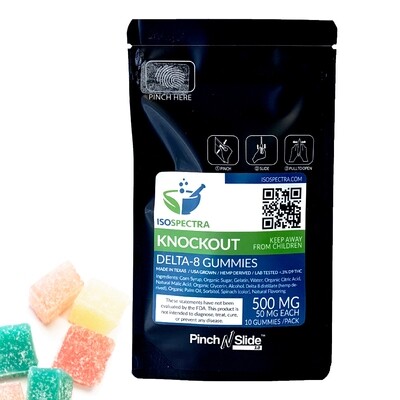 D8 THC Knockout Gummy's Mixed Flavors 50MG