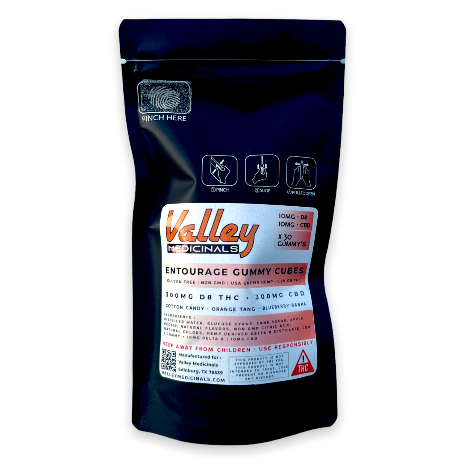 Valley Medicinals’ Entourage D8 THC:CBD Vegan Gummy&#39;s 10MG