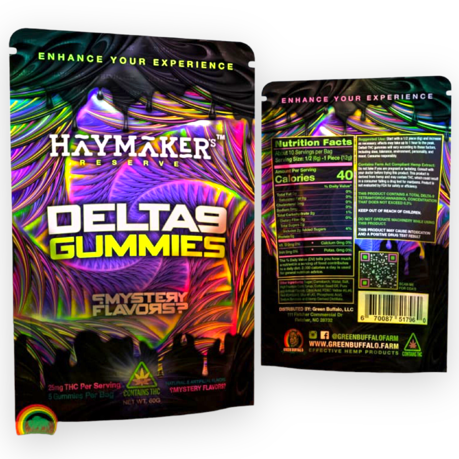 Haymaker's Reserve Delta 9 THC 25mg Gummy’s