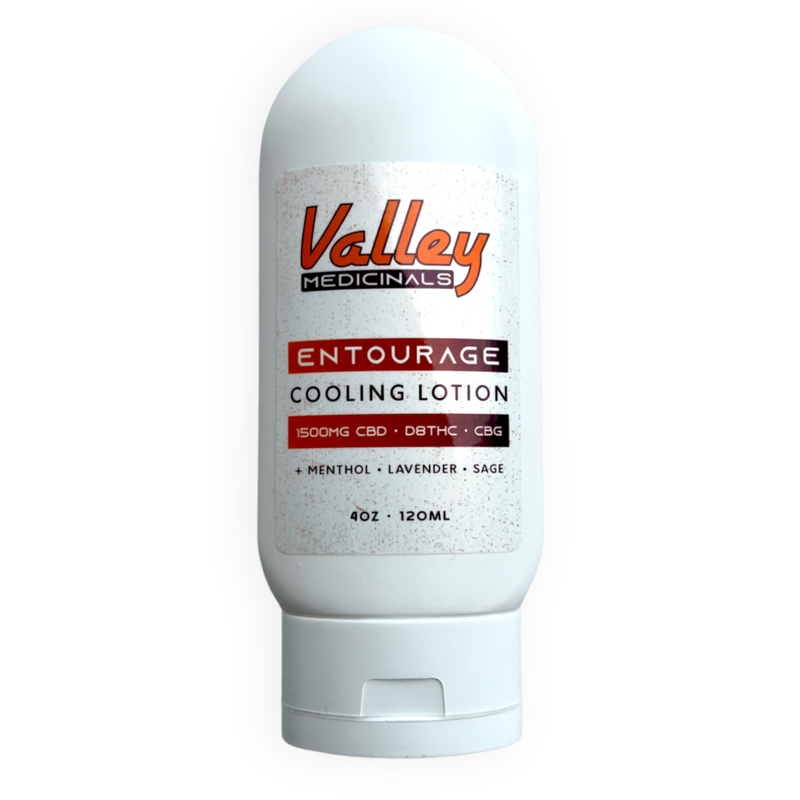 Valley Medicinals’ Entourage Cooling Lotion THC+CBD+CBG 1500MG