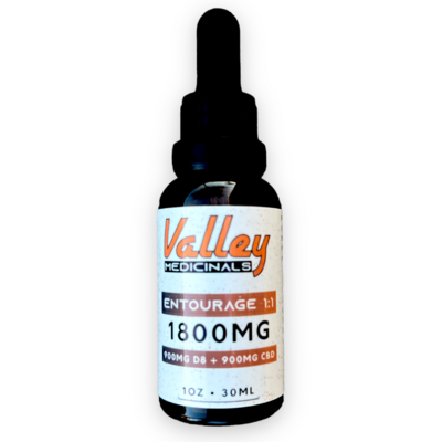 Valley Medicinals Entourage D8 THC+CBD Tincture 1800MG