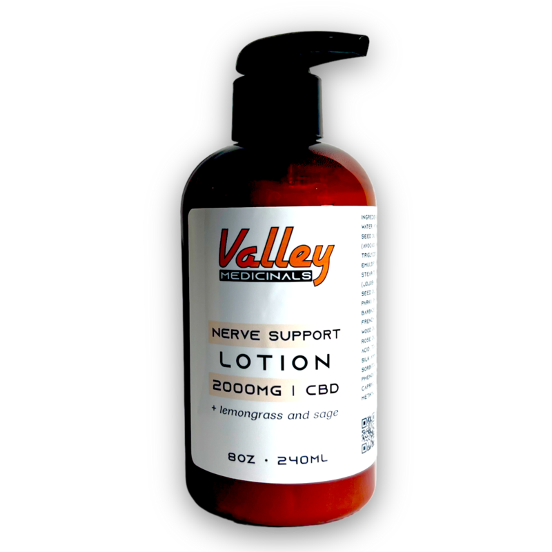 Valley Medicinals&#39; CBD Nerve Support Lotion 2000MG