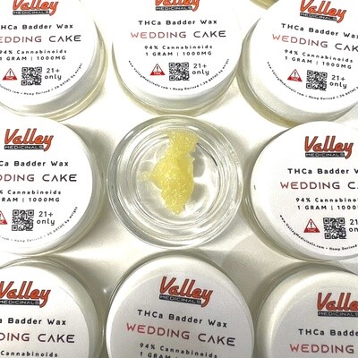 Valley Medicinals' THC Cannabis Wax Badder 1G