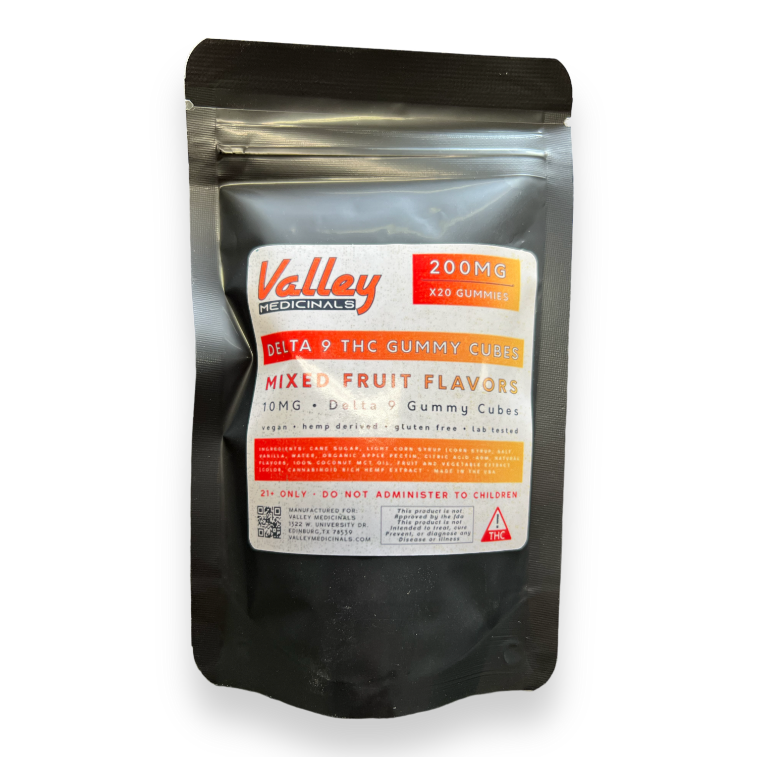 Valley Medicinals’ D9 THC Vegan Cubes 10MG