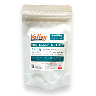 Valley Medicinals' CBD + CBN Sleep Gummies