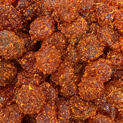 Valley Medicinal&#39;s Vegan Entourage Chamoy Gummy Cubes 50MG 20/PK
