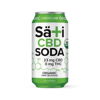 Satisoda Clarity Lemon Lime CBD Soda