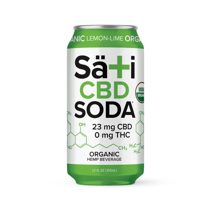 Satisoda Clarity Lemon Lime CBD Soda