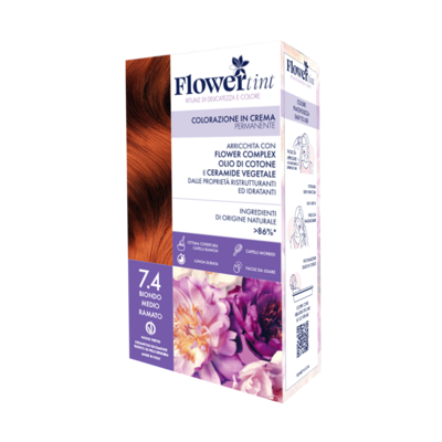 Flowertint tinta capelli N 7.4 biondo medio ramato
