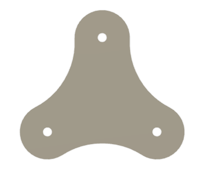 3 Bolt plate