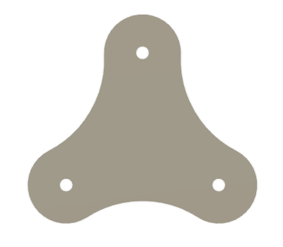 3 Bolt plate