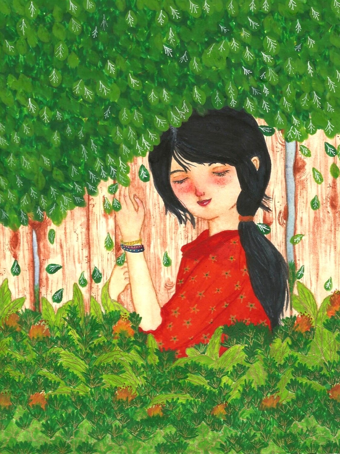 &quot;Hug a Tree&quot; Art Print