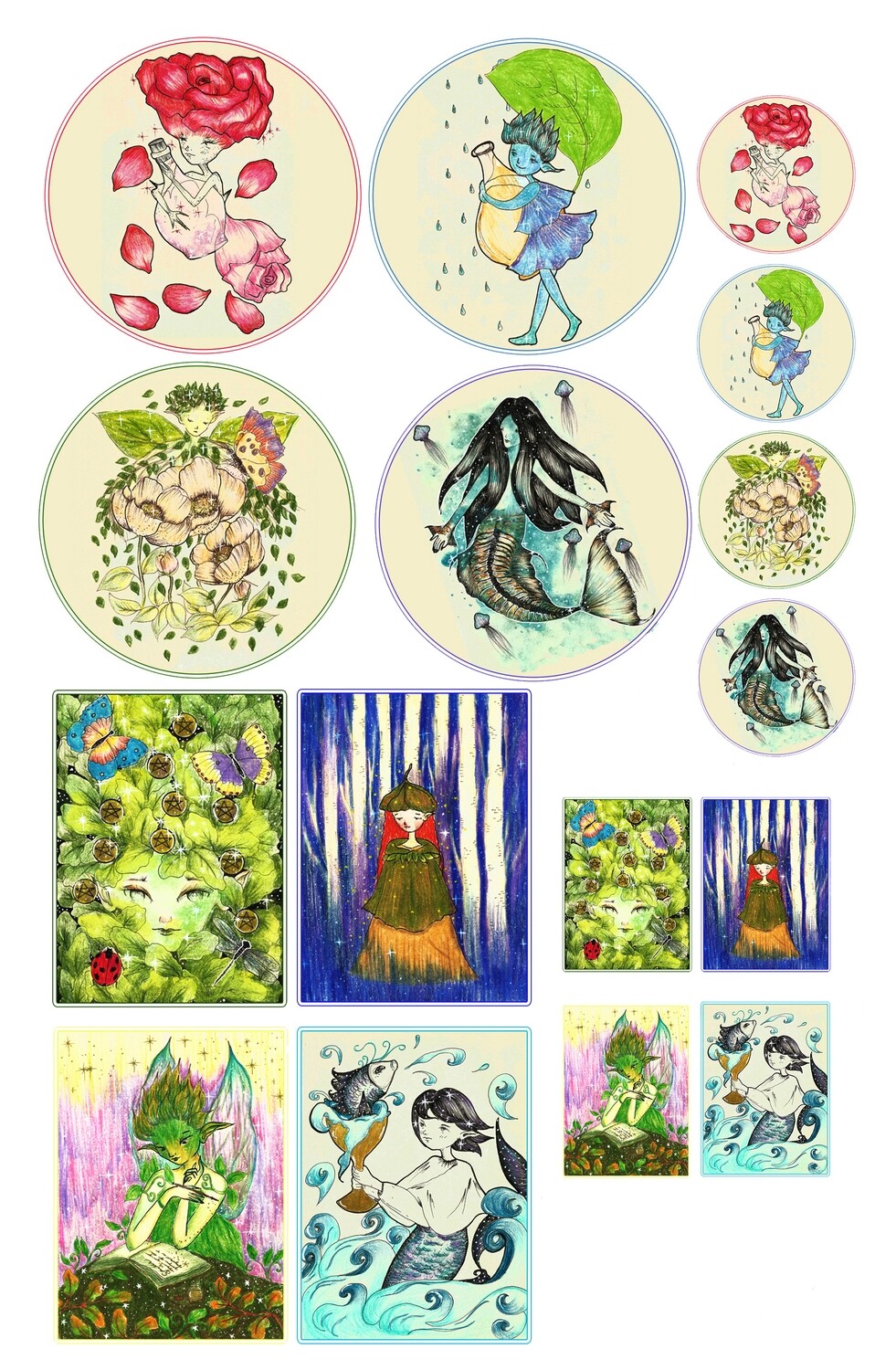 &quot;Mystic Fellas&quot; Stickers