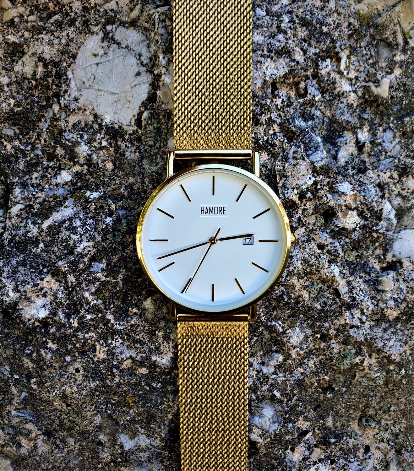 RHEA Watch - Royal Gold with Snow-White Dial