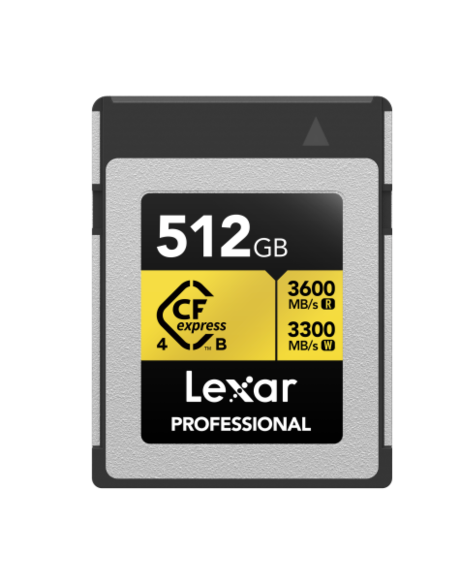 Lexar CFexpress PRO Type B GOLD 4.0 series 512GB - R3600/W3300MB/s