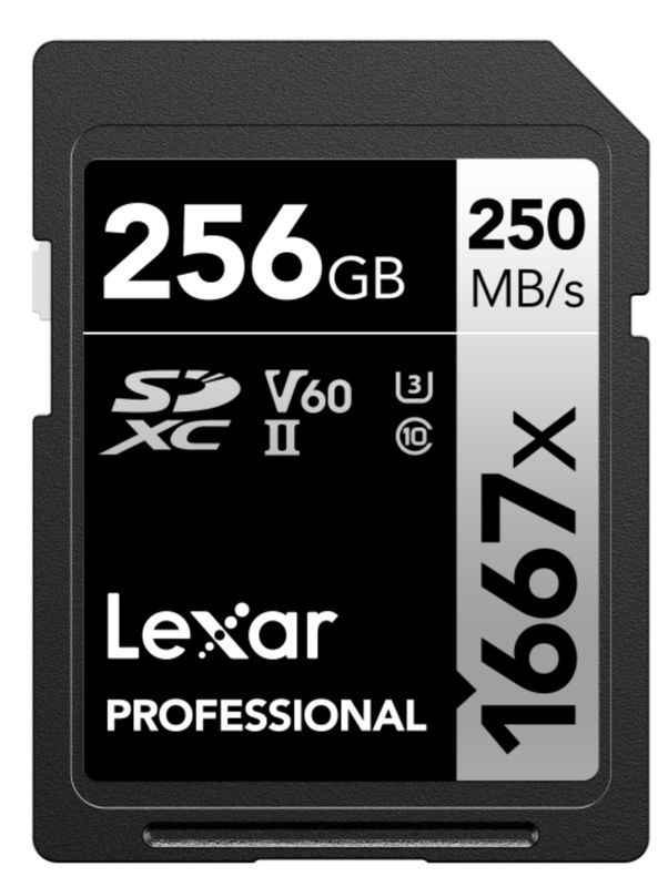 Lexar SD Pro Silver Series UHS-II 1667x V60  256GB