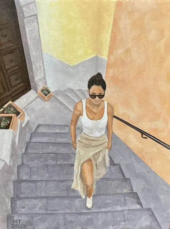 Morning walk in Positano