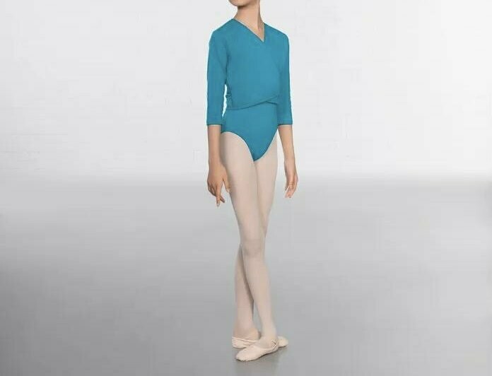 Marine Blue, Navy Blue or Black Cotton Cross-Over Cardigan