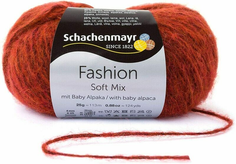 Schachenmayr, Fashion Soft Mix, karminrot Schachenmayr, Fashion Soft Mix, karminrot