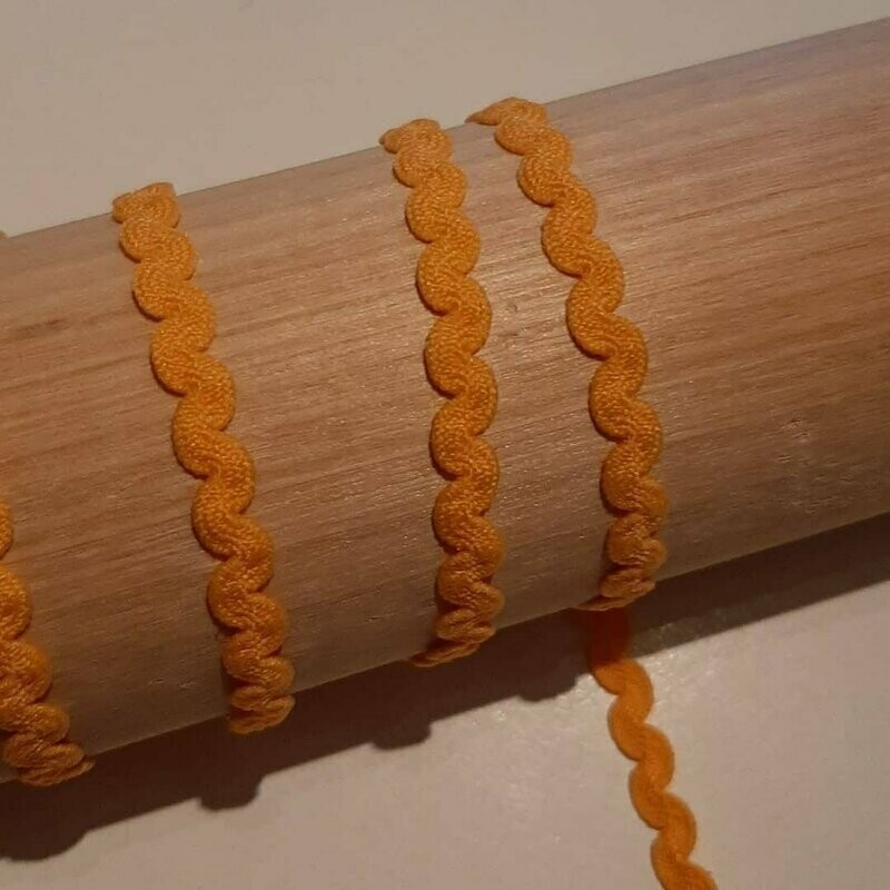 Elastik, Abschlußkante Zickzack orange Elastik, Abschlußkante Zickzack orange