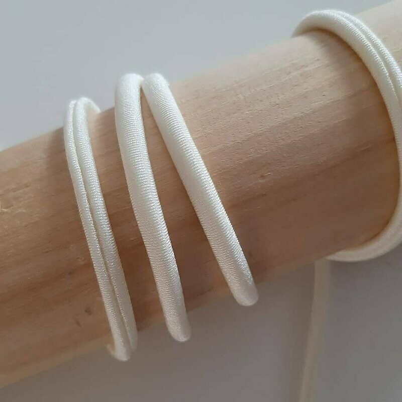 Kordel, elastisch naturweiss Kordel, elastisch naturweiss