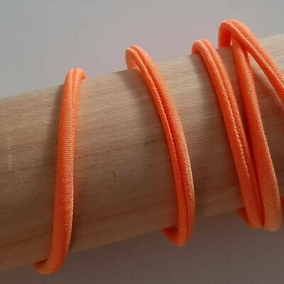 Kordel, elastisch orange neon