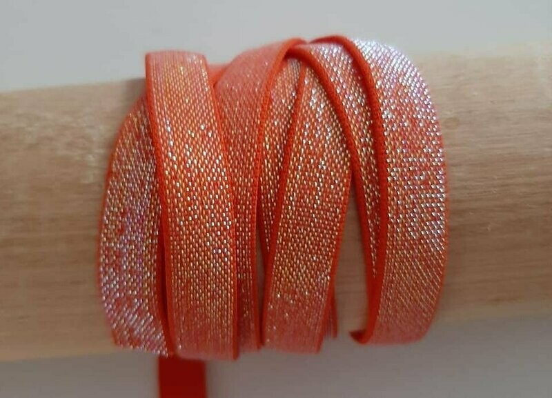 Band, elastisch, irisierend orange Band, elastisch, irisierend orange