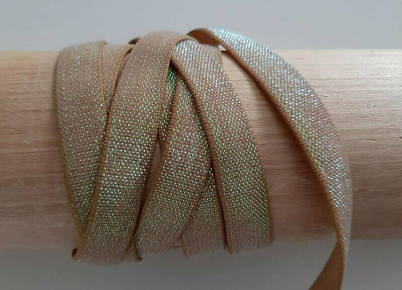Band, elastisch, irisierend ocker Band, elastisch, irisierend ocker