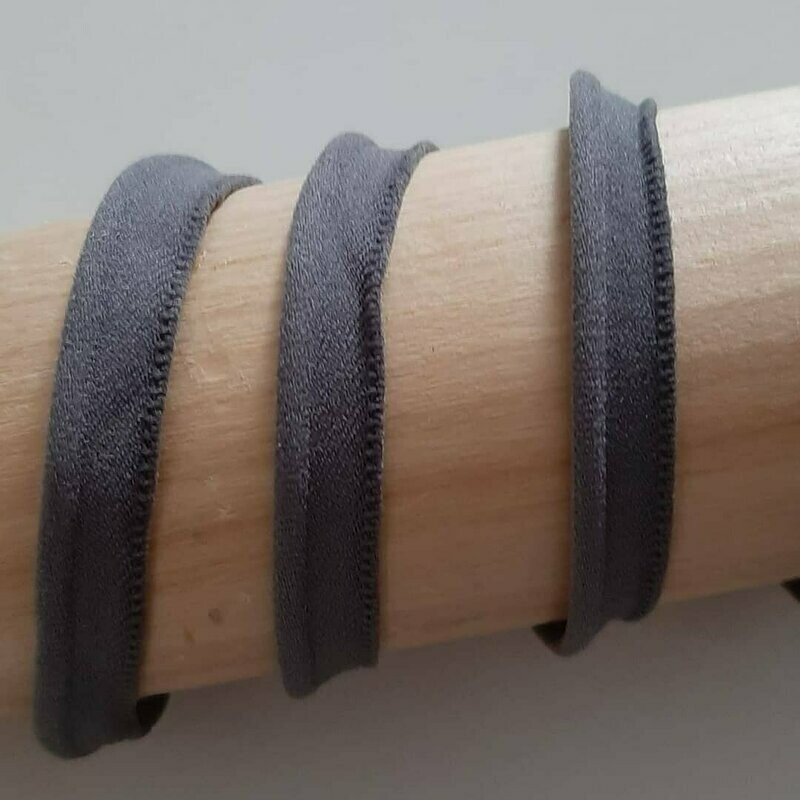 Paspelband, elastisch dunkelgrau Paspelband, elastisch dunkelgrau