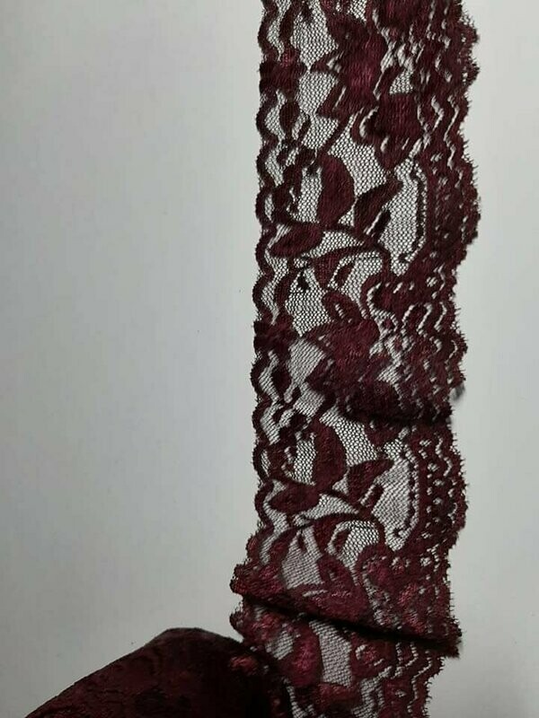 Spitze, elastisch bordeaux Spitze, elastisch bordeaux