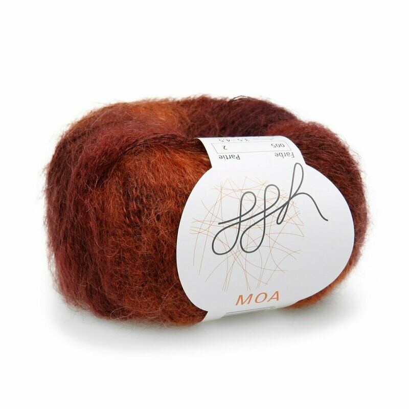 Moa, ggh Farbe 005 bordeaux-orange degradé Moa, ggh Farbe 005 bordeaux-orange degradé