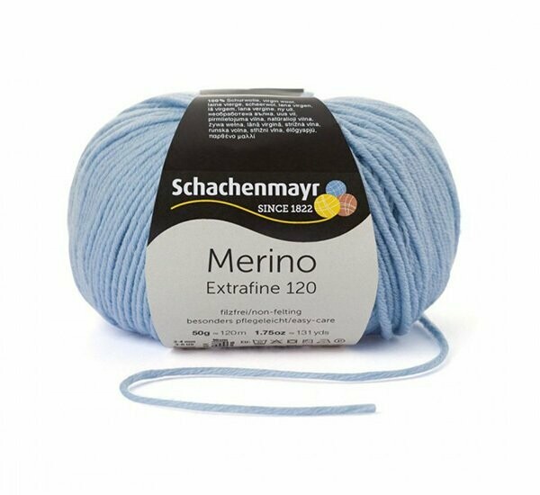 Merino 120 Farbe 152 hellblau