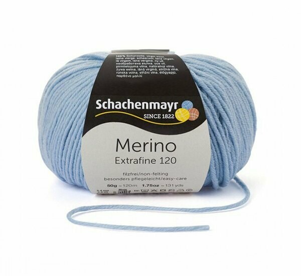 Merino 120 Farbe 152 hellblau Merino 120 Farbe 152 hellblau