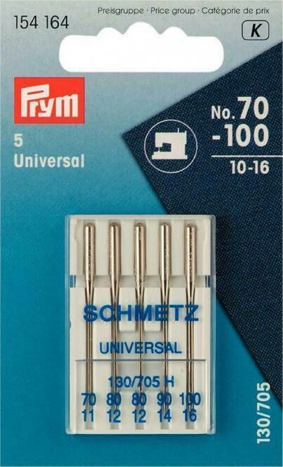 Nähmaschinennadeln, Flachkolben, Universal 70-100 Nähmaschinennadeln, Flachkolben, Universal 70-100