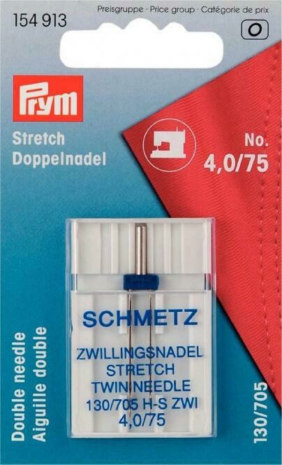 Nähmaschinennadeln, Zwillingsnadel 4,0/75 Nähmaschinennadeln, Zwillingsnadel 4,0/75