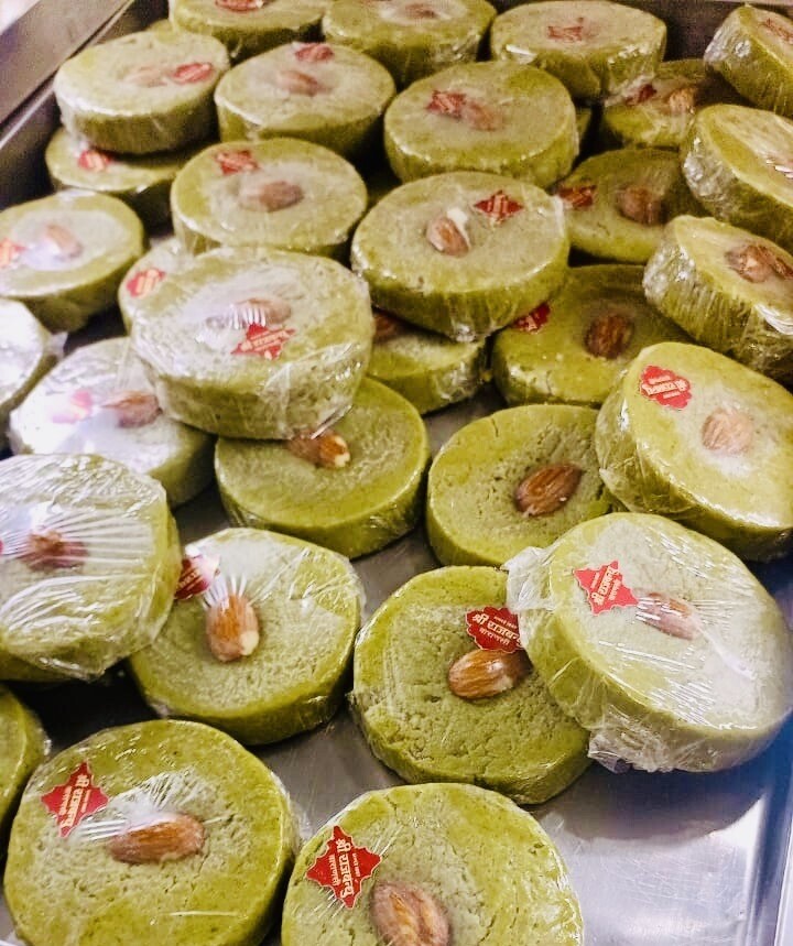 Pista Sohan Halwa from Shri Rajbandhu Sweets, Varanasi