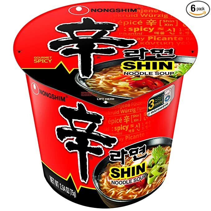 Nongshim Gourmet Spicy Shin Cup Noodles Soup - 68g