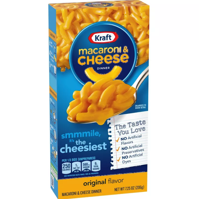 Kraft Macroni & Cheese The Cheesiest Original Flavour 206G