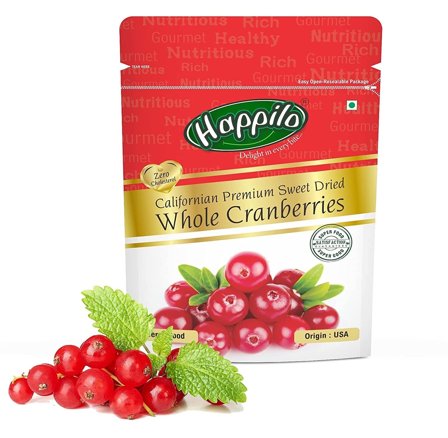 Happilo Whole Cranberry 200G