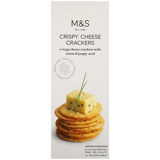 M&amp;S Crispy Cheese Crackers - 150g